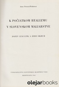 K počiatkom realizmu v slovenskom maliarstve