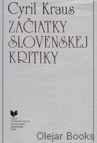 Začiatky slovenskej kritiky