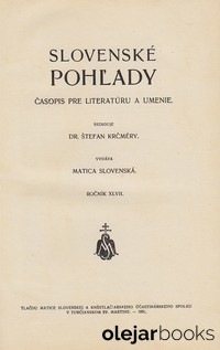 Slovenské pohľady ročník 47.