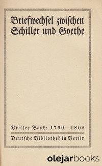 Briefwechsel zwischen Schiller und Goethe