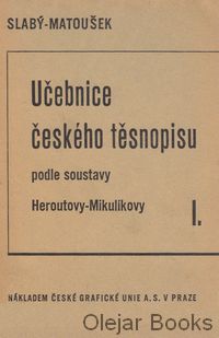 Učebnice českého těsnopisu I.
