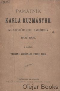 Pamätník Karla Kuzmányho na storočie jeho narodenia 1806-1906