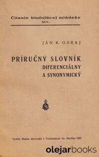 Príručný slovník diferenciálny a synonymický