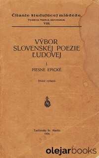 Výbor Slovenskej poezie ľudovej