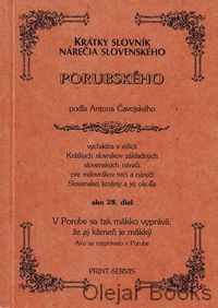 Krátky slovník nárečia slovenského porubského