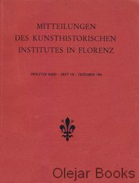 Mitteilungen des Kunsthistorischen Institutes in Florenz