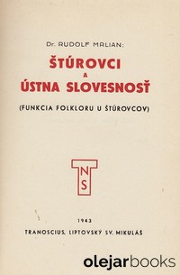 Štúrovci a ústna slovesnosť