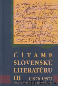 Čítame slovenskú literatúry III.