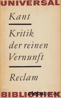 Kritik der reinen Vernunft