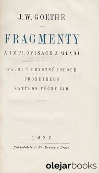 Fragmenty a improvisace z mládí