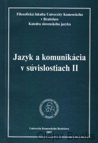 Jazyk a komunikácia v súvislostiach II.
