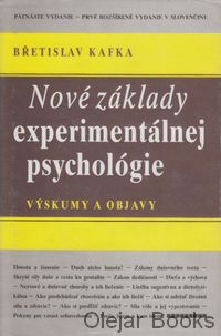 Nové základy experimentálnej psychológie