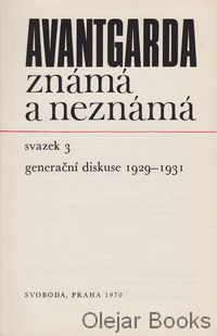 Avantgarda známá a neznámá 3