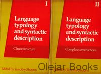 Language typology and syntactic description I., II.