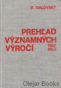 Prehľad významných výročí
