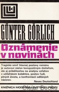 Oznámenie v novinách