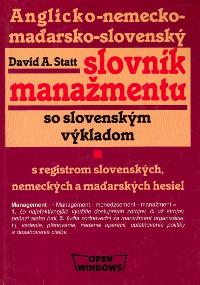Anglicko-nemecko-maďarsko-slovenský slovník manažmentu