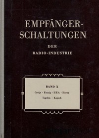 Empfängerschaltungen der Radio-Industrie  X