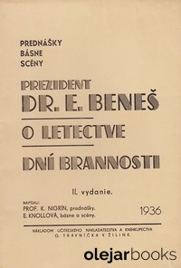 Prezident Dr. E. Beneš o letectve dní brannosti