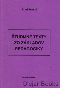 Študijné texty zo základov pedagogiky