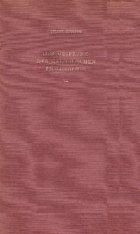 Der Ursprung der griechischen Philosophie