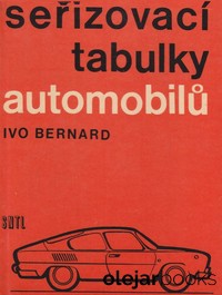 Seřizovací tabulky automobilů