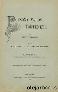 Pozsony város Története II. 3. rész.