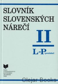 Slovník slovenských nárečí II.