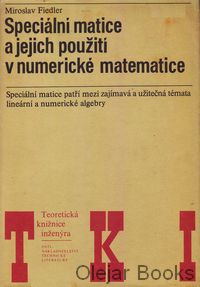 Speciální matice a jejich použití v numerické matematice