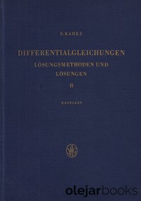 Differentialgleichungen Lösungsmethoden und Lösungen 2